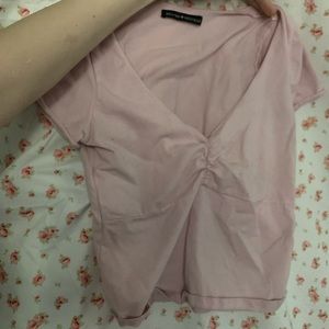brandy melville baby pink gina top